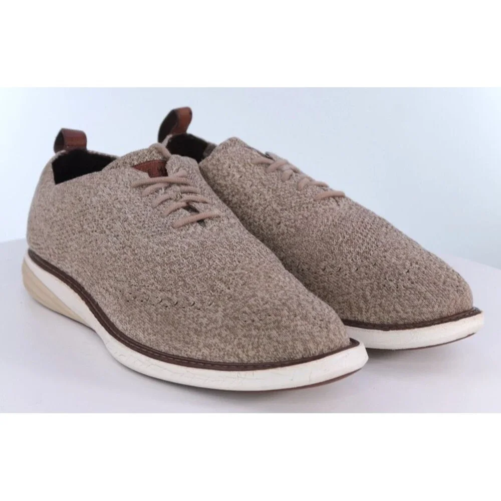 Cole Haan Grand Evolution Knit Lite $198 Men's Oxfords Shoes Size 9 M Tan C31108